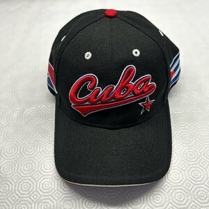 Cuba Baseball Cap Adjustable Adult OS Embroidered